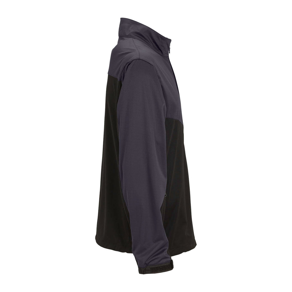 Vantage Men's Black/Dark Grey Air-Block Softshell Jacket