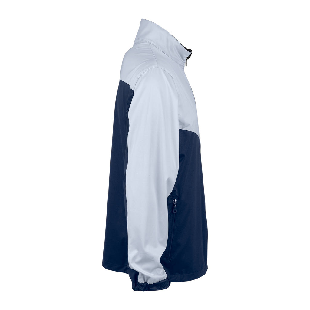 Vantage Men's Navy/Silver Air-Block Softshell Jacket