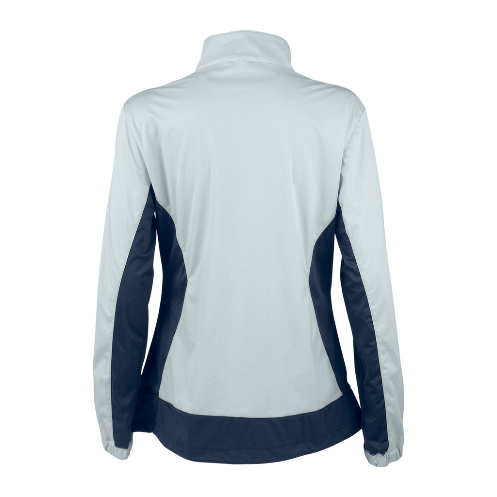 Vantage Women's Navy/Silver Air-Block Softshell Jacket