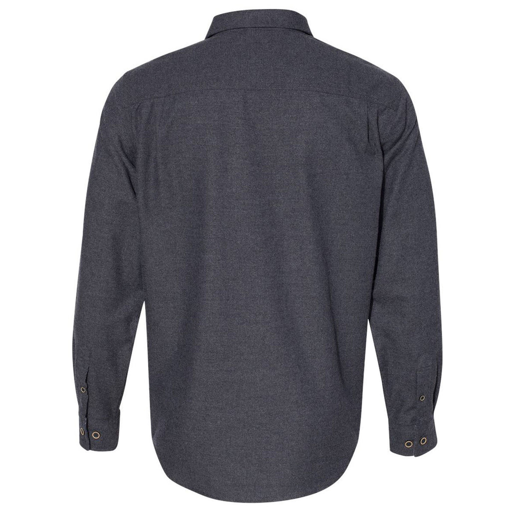 Weatherproof Men's Dark Navy Vintage Brushed Flannel Solid Shirt