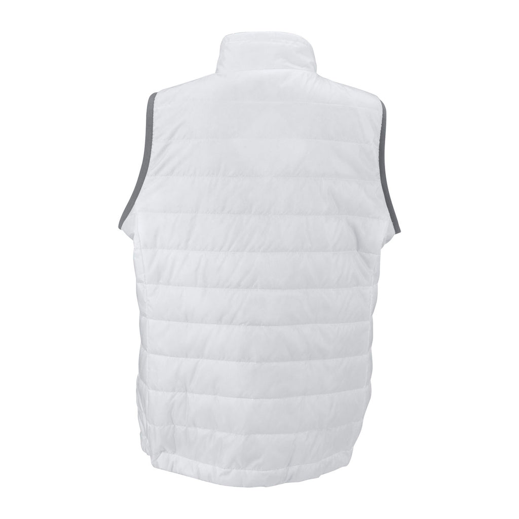 Vantage Women's White Apex Compressible Quilted Vest