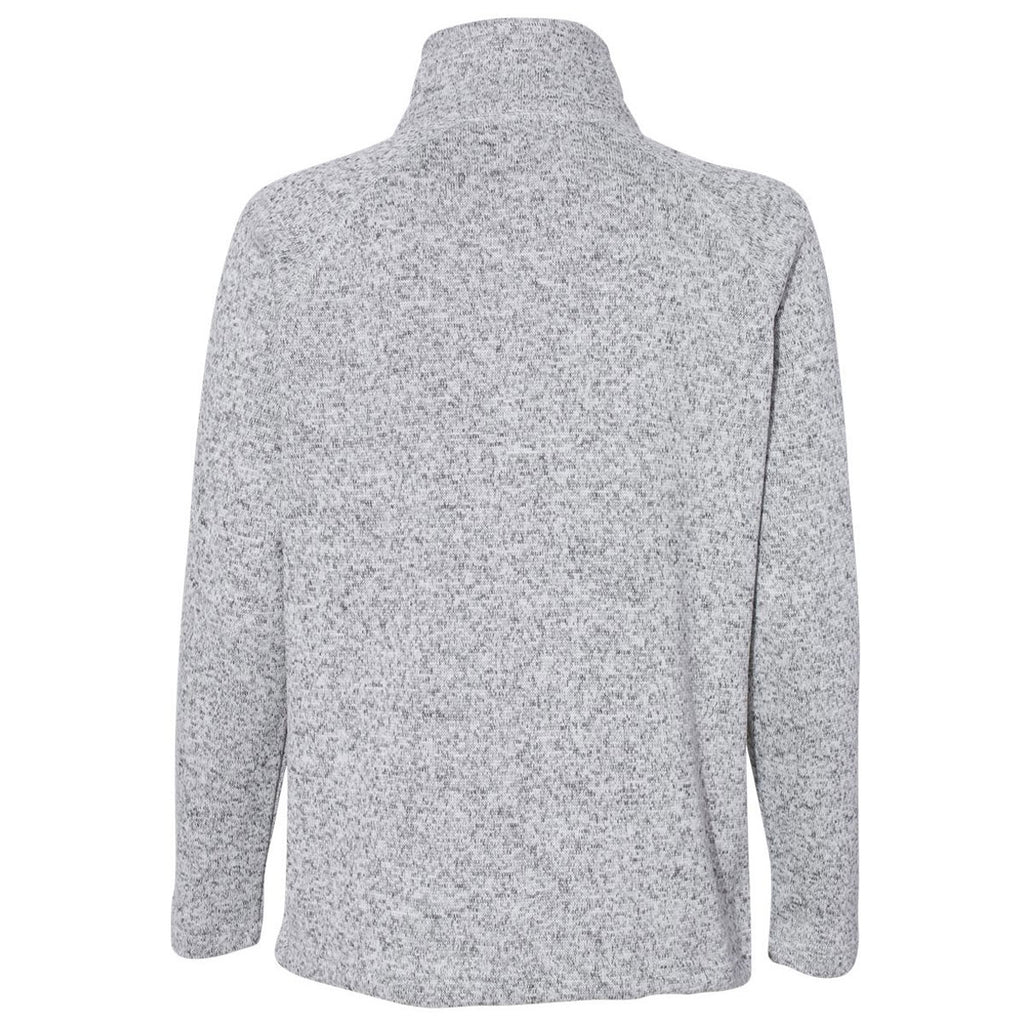 Weatherproof Women's Light Grey Heather Sweaterfleece Full-Zip