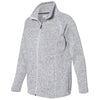 Weatherproof Women's Light Grey Heather Sweaterfleece Full-Zip