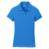 Nike Women's Light Blue Dri-FIT Solid Icon Pique Polo