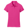 Nike Women's Bright Pink Dri-FIT Solid Icon Pique Polo