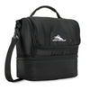 High Sierra Black Double Decker Lunch Bag