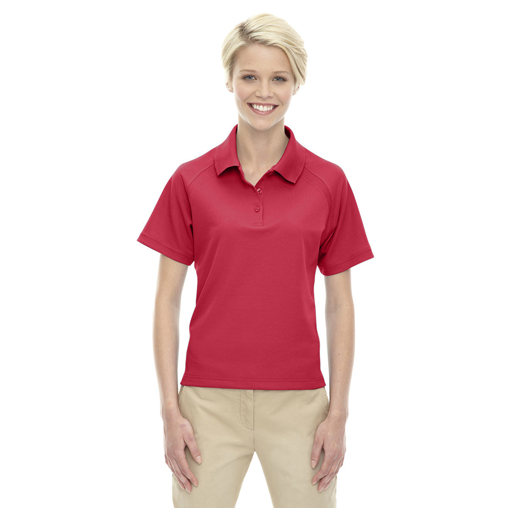 Extreme Women's Classic Red Eperformance Ottoman Textured Polo