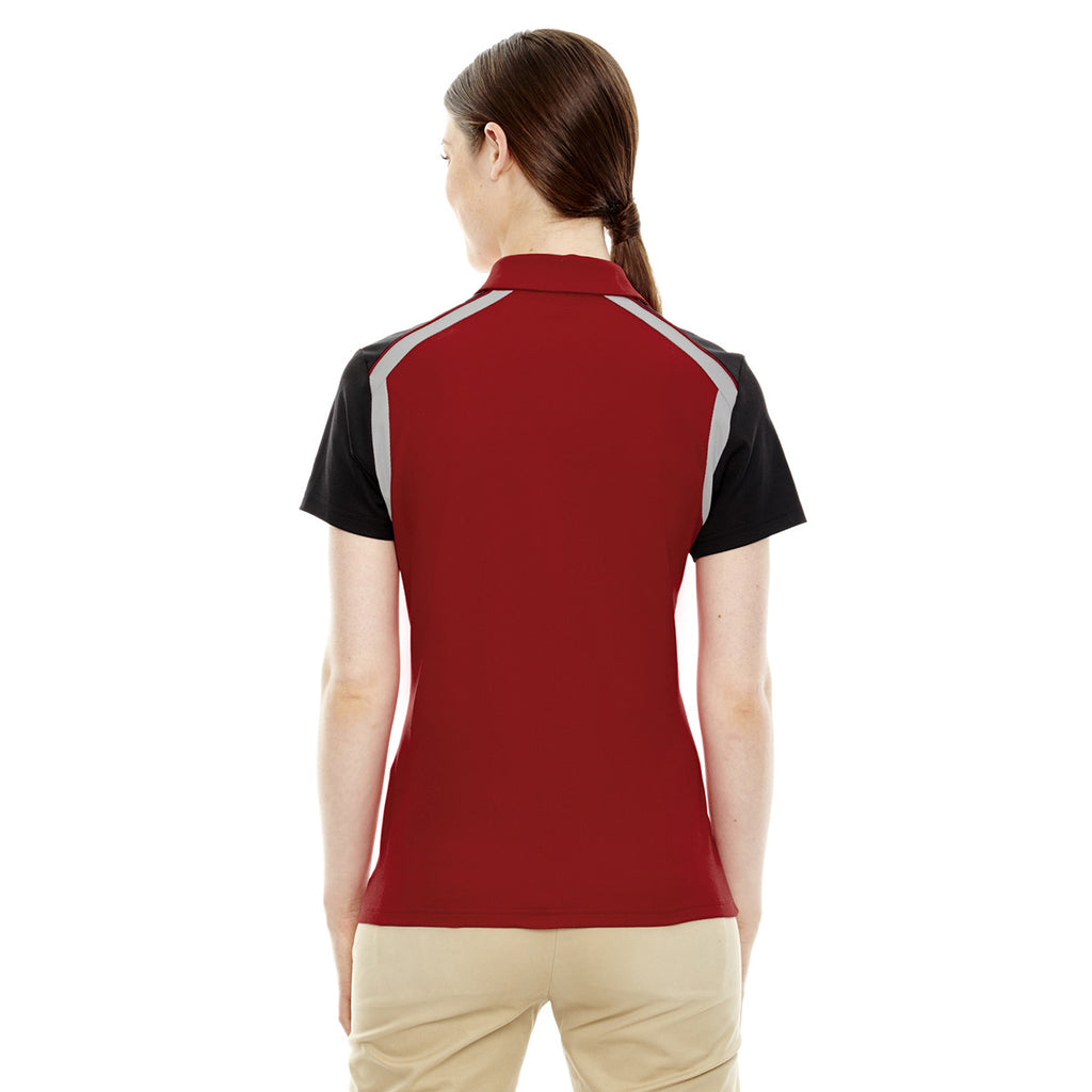 Extreme Women's Classic Red Edry Colorblock Polo