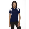 Extreme Women's Classic Navy Eperformance Colorblock Textured Polo