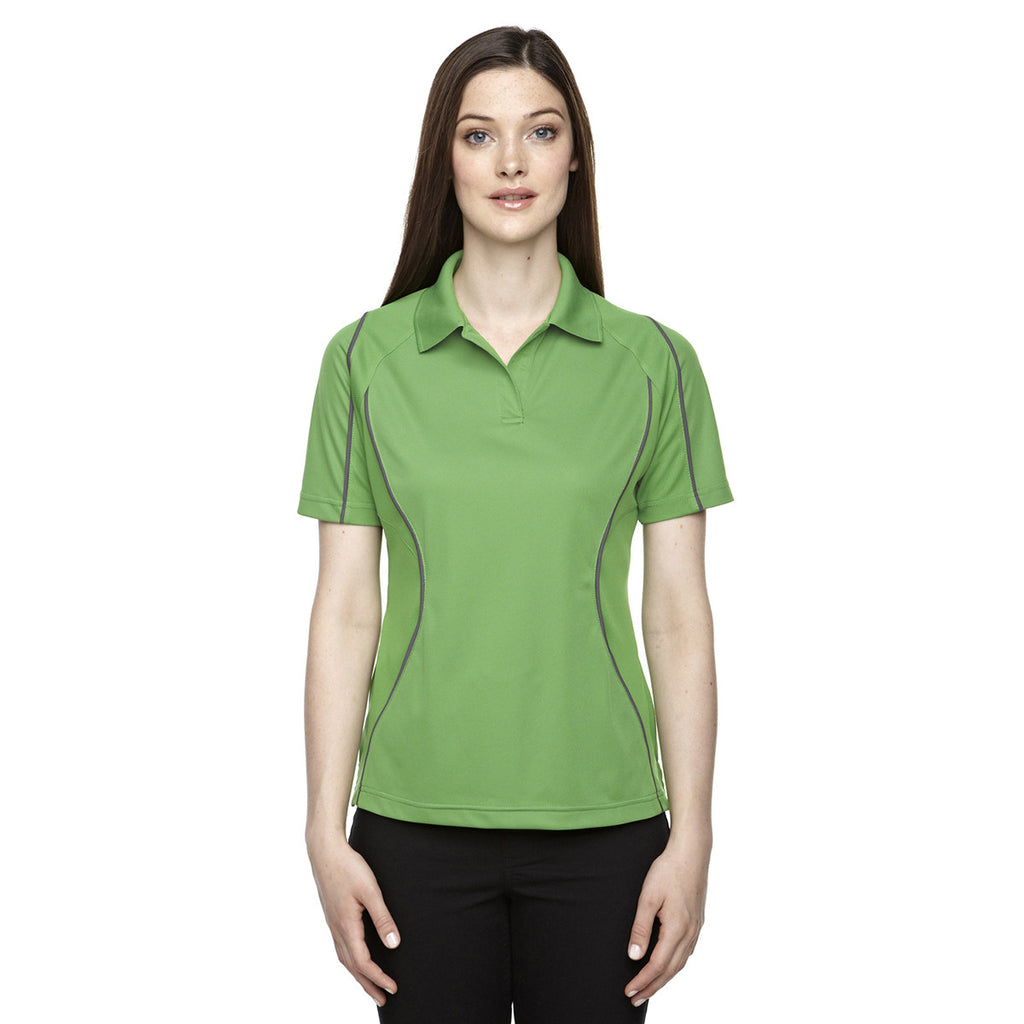 Extreme Women's Valley Green Eperformance Velocity Snag Protection Colorblock Polo with Piping
