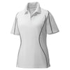 Extreme Women's White Eperformance Velocity Snag Protection Colorblock Polo with Piping