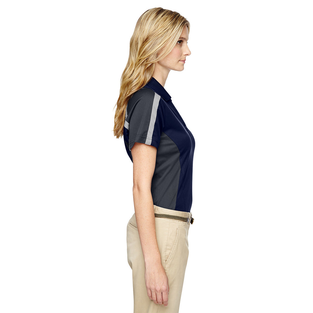 Extreme Women's Classic Navy Eperformance Strike Colorblock Snag Protection Polo