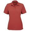 North End Women's Rust Excursion Crosscheck Woven Polo