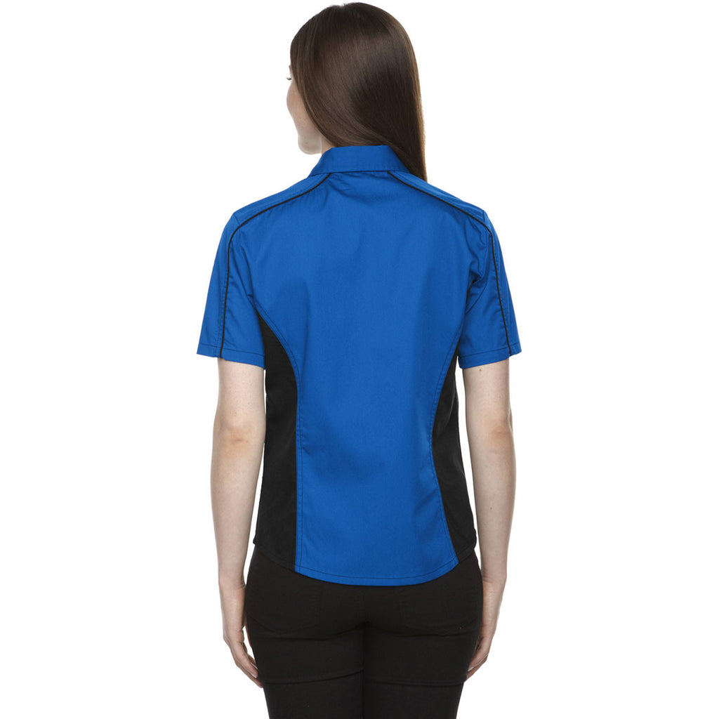 North End Women's True Royal Fuse Colorblock Twill Shirt
