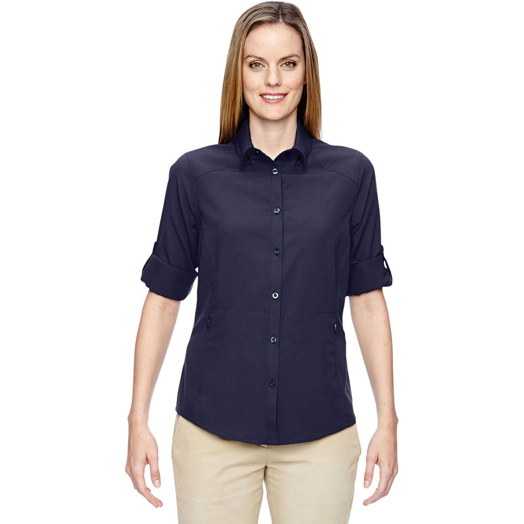 North End Women's Navy Excursion Concourse Performance Shirt