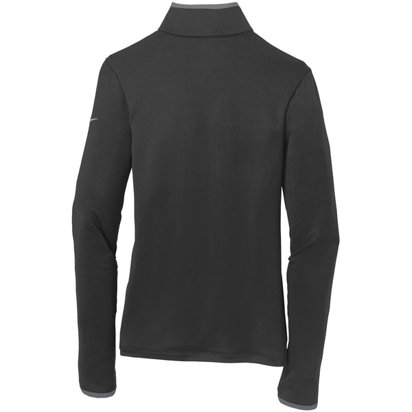 Customized Nike Golf Women's Black/Grey DriFIT Stretch 1/2 Zip Jacket