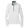 Nike Women's White/Grey Dri-FIT Stretch 1/2-Zip