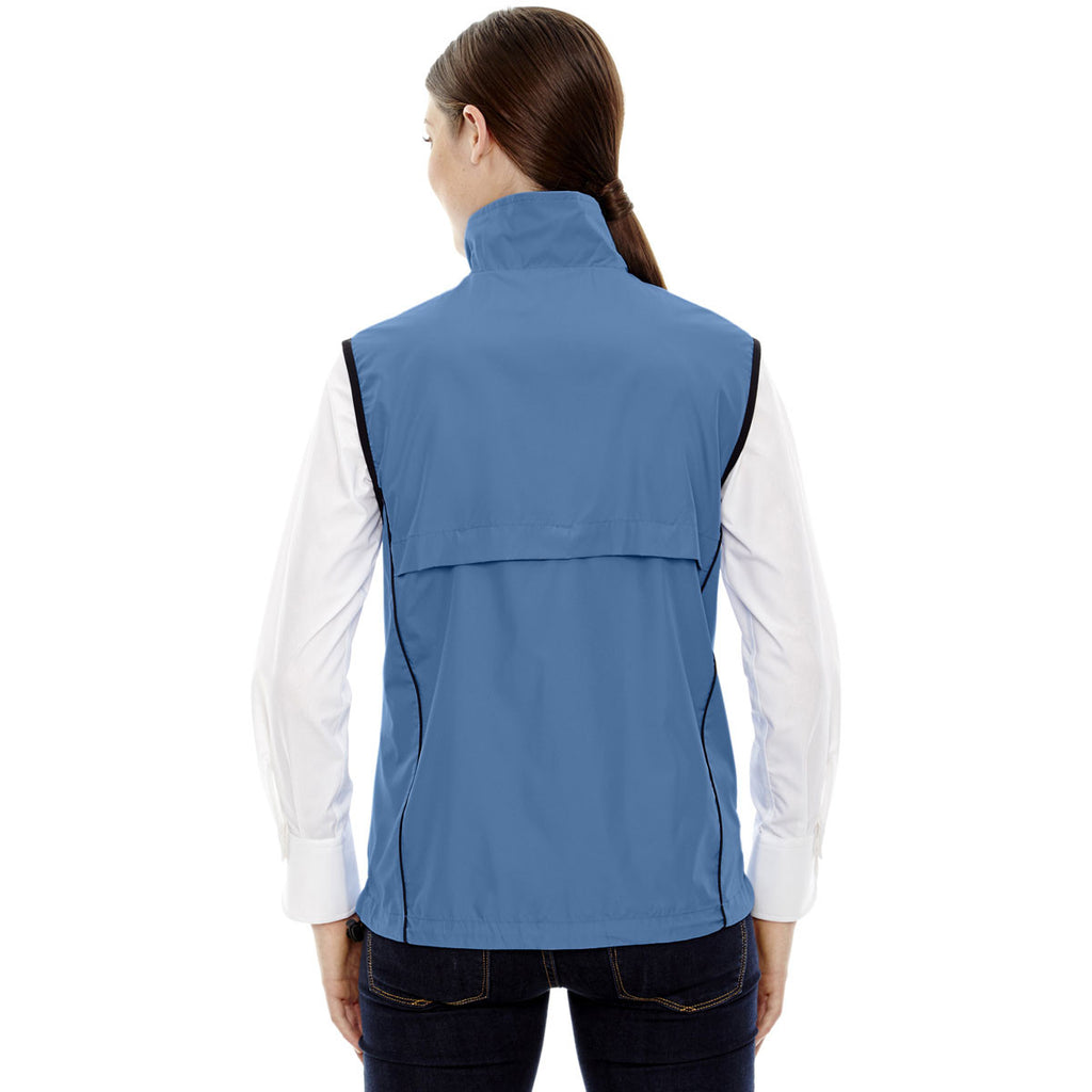 North End Women's Lake Blue Techno Lite Activewear Vest
