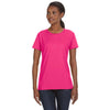 Anvil Women's Hot Pink Midweight Mid-Scoop T-Shirt