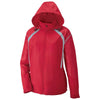North End Women's Olympic Red Sirius Jacket with Embossed Print