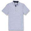 Polo Golf Men's New Iris Blue/White Short-Sleeve Tour Pique Polo - Striped - Pro Fit