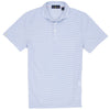 Polo Golf Men's Dress Shirt Blue/White Short-Sleeve Tour Pique Polo - Striped - Pro Fit