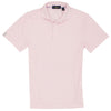Polo Golf Men's Light Pink/White Short-Sleeve Tour Pique Polo - Striped - Pro Fit