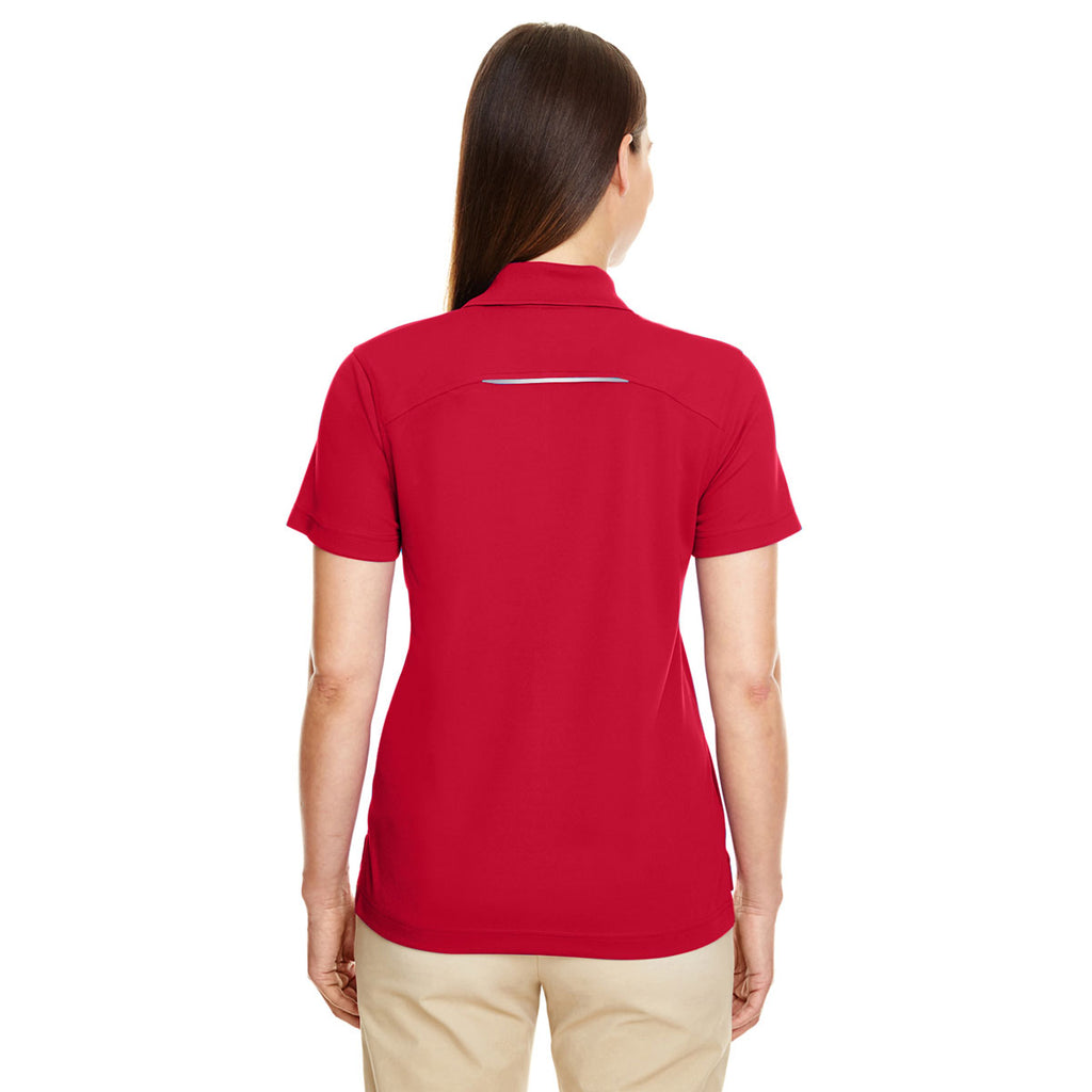 Core 365 Women's Classic Red Radiant Performance Pique Polo