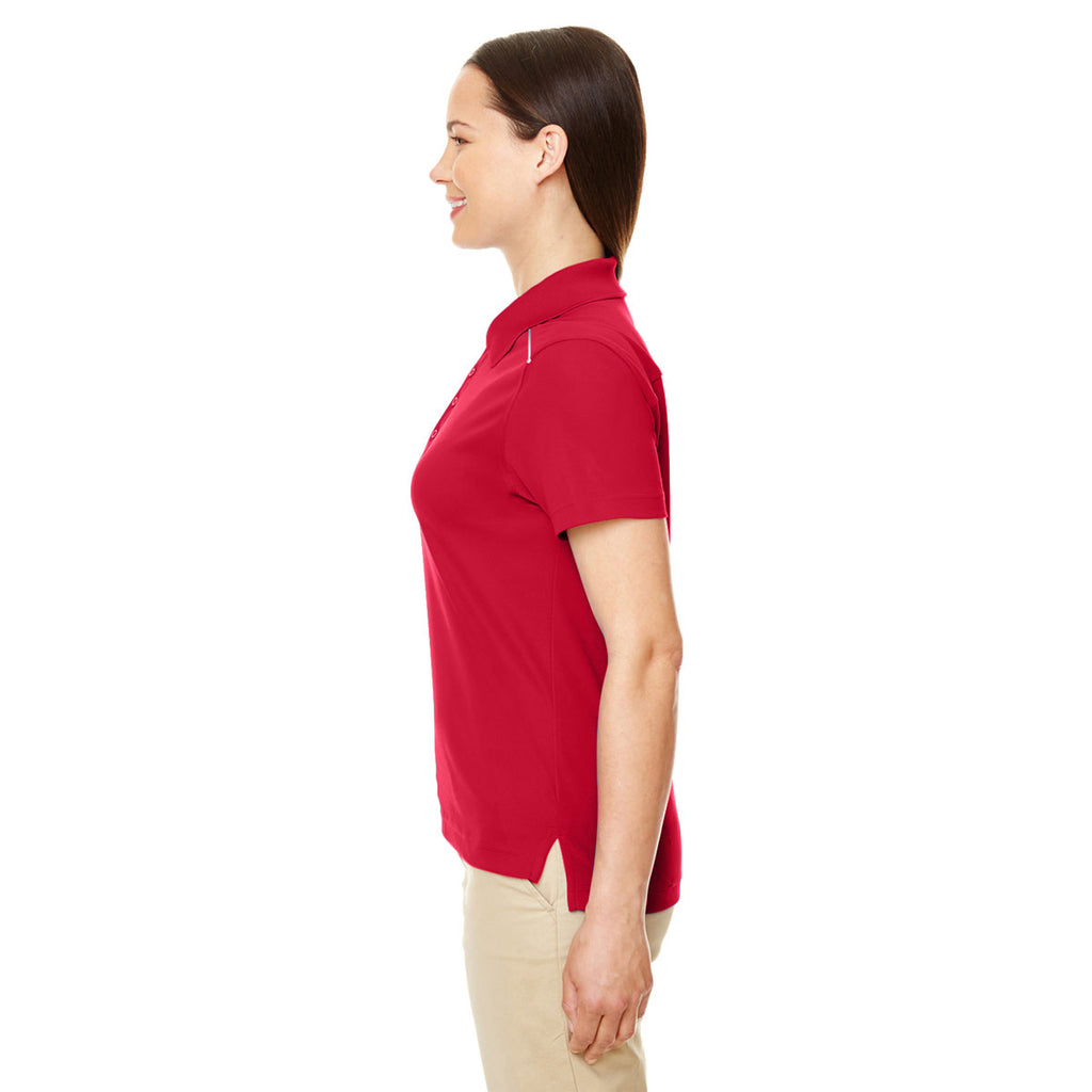 Core 365 Women's Classic Red Radiant Performance Pique Polo