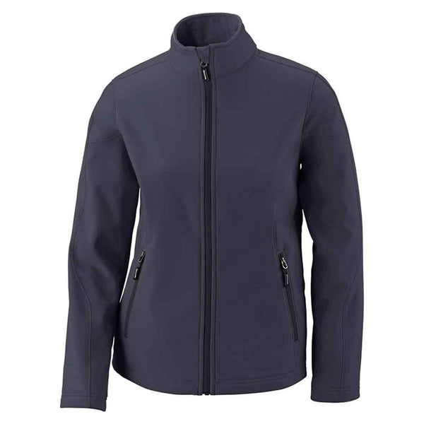 Core 365 Women's Carbon Cruise Two-Layer Fleece Bonded Soft Shell Jack