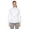 Core 365 Women's White Climate Seam-Sealed Lightweight Variegated Ripstop Jacket