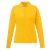 Core 365 Women's Campus Gold Pinnacle Performance Long-Sleeve Pique Polo