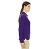Core 365 Women's Campus Purple Pinnacle Performance Long-Sleeve Pique Polo