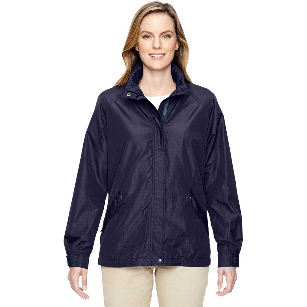 North End Women's Navy Excursion Transcon Lightweight Jacket with Pattern