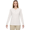 North End Women's Crystal Quartz Excursion Nomad Performance Waffle Henley