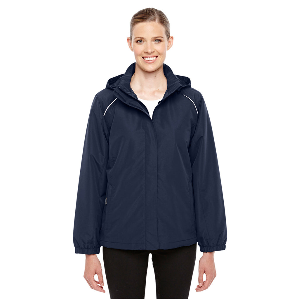 Core 365 Women's Classic Navy Profile Fleece-Lined All-Season Jacket