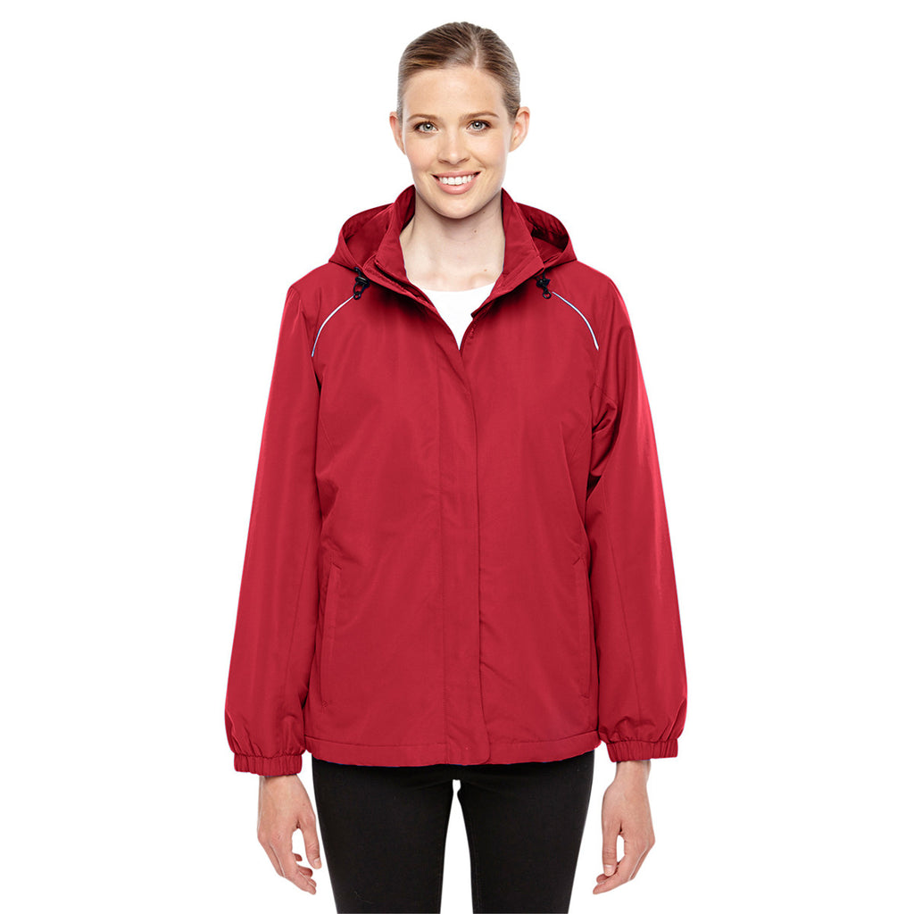 Core 365 Women's Classic Red Profile Fleece-Lined All-Season Jacket