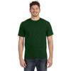 Anvil Men's Forest Green Midweight Pocket T-Shirt