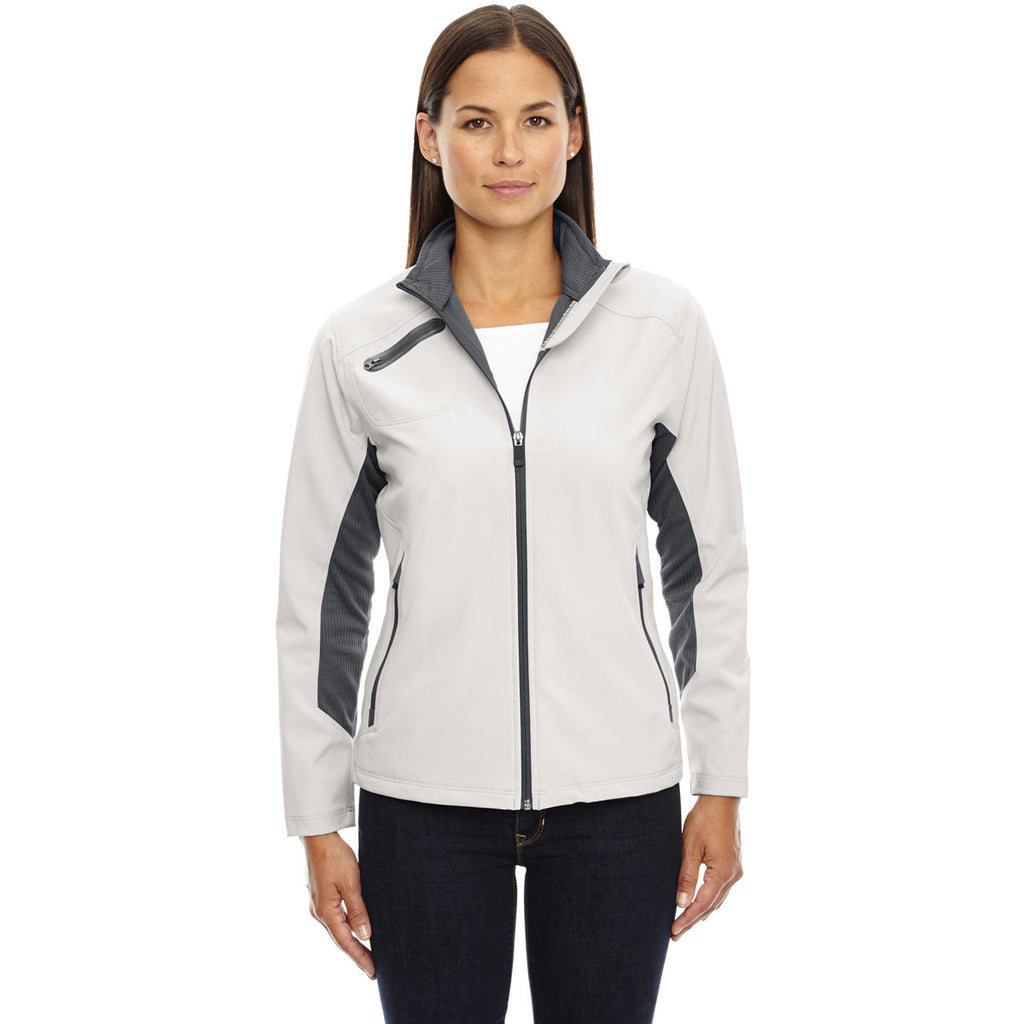 North End Women's Concrete Three-Layer Light Bonded Soft Shell Jacket