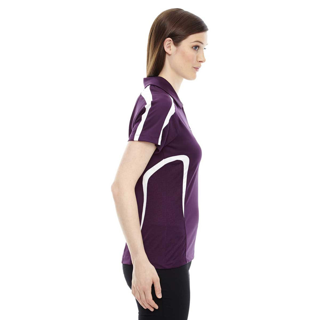 North End Women's Mulberry Purple Accelerate Performance Polo