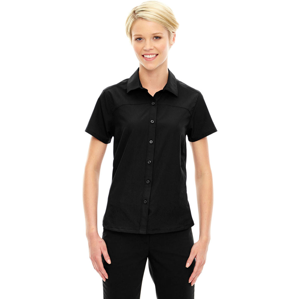 North End Women's Black Charge Performance Short-Sleeve Shirt