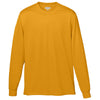 Augusta Sportswear Men's Gold Wicking Long-Sleeve T-Shirt