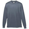 Augusta Sportswear Men's Graphite Wicking Long-Sleeve T-Shirt