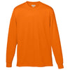 Augusta Sportswear Men's Power Orange Wicking Long-Sleeve T-Shirt