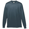 Augusta Sportswear Men's Slate Wicking Long-Sleeve T-Shirt