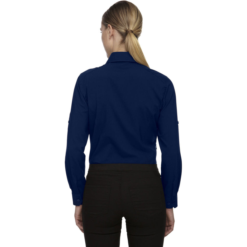 North End Women's Night Performance Shirt with Roll-Up Sleeves