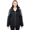 North End Women's Black/Carbon Seam-Sealed Shell