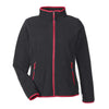 North End Women's Black/Olympic Red Fleece Jacket
