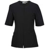 Edwards Women's Black Zip-Front Smock Shirt