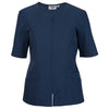 Edwards Women's Vintage Navy Zip-Front Smock Shirt